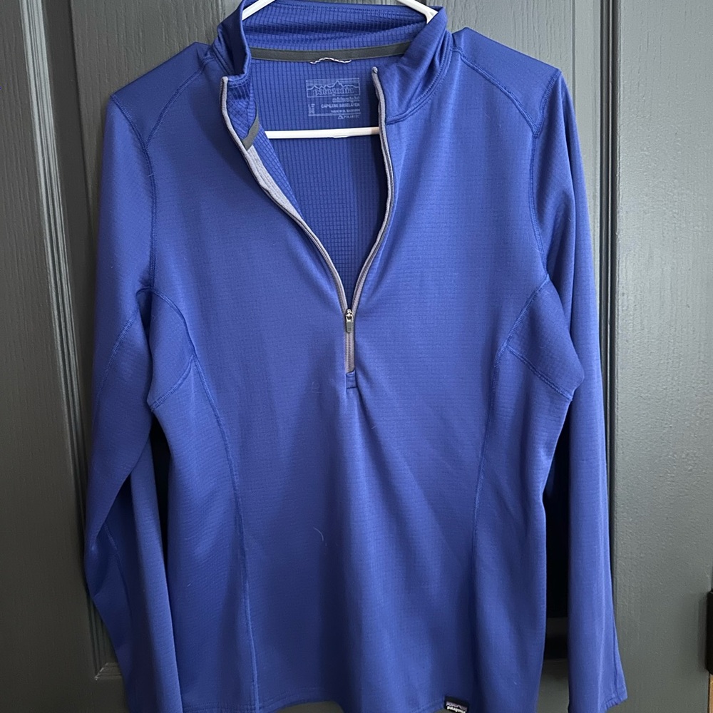 Patagonia Blue Quarter-Zip Pullover